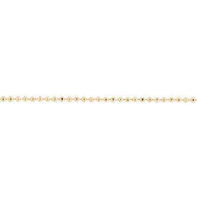 1.5mm Gold Plated Diamond Cut Ball Chain - Goody Beads