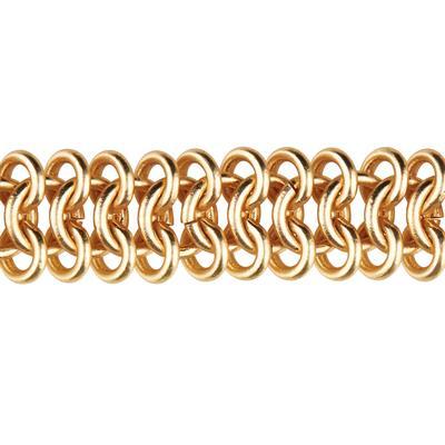 11mm Satin Hamilton Gold Elegant Chain Maille