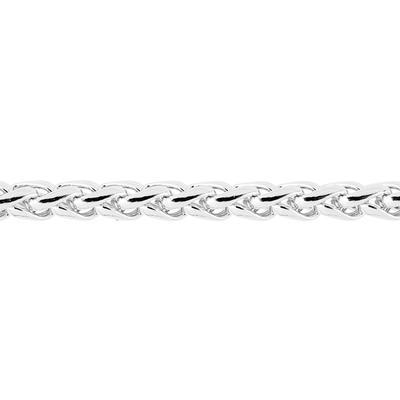 4.5mm Imitation Rhodium Finish Brass Rope Chain - Goody Beads