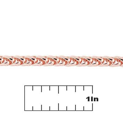 4.5mm Rose Gold Finish Brass Rope Chain - Goody Beads