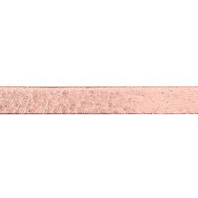 5mm Rose Gold Pearl Metallic Flat Leather - Goody Beads