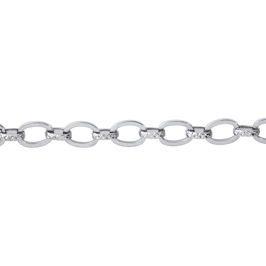 10x7mm Oval Stainless Steel Cable Chain by the Foot