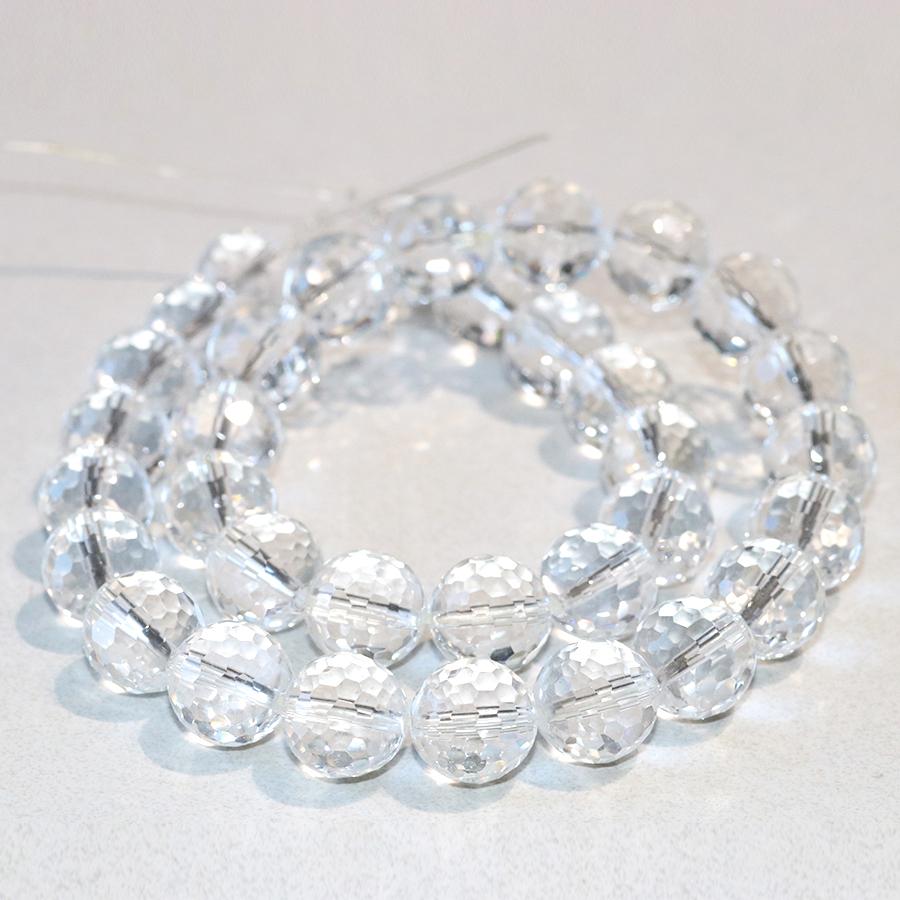 Crystal Quartz 10mm Round Faceted