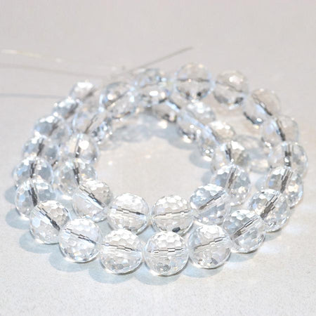 Crystal Quartz 10mm Round Faceted