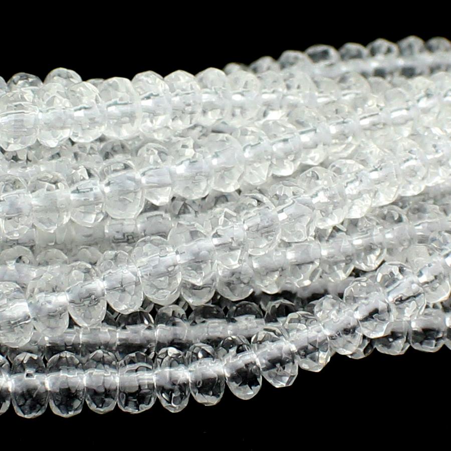 Crystal 4mm Faceted Rondelle