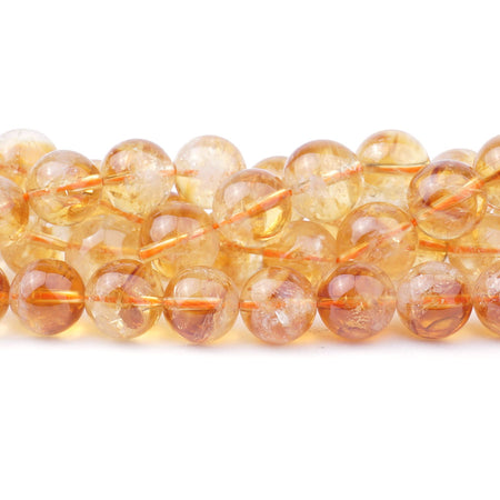 Citrine 10mm Round (Natural) AA Grade - Limited Editions - Goody Beads