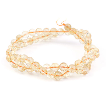 Citrine 6mm Round A Grade - Limited Editions - Goody Beads