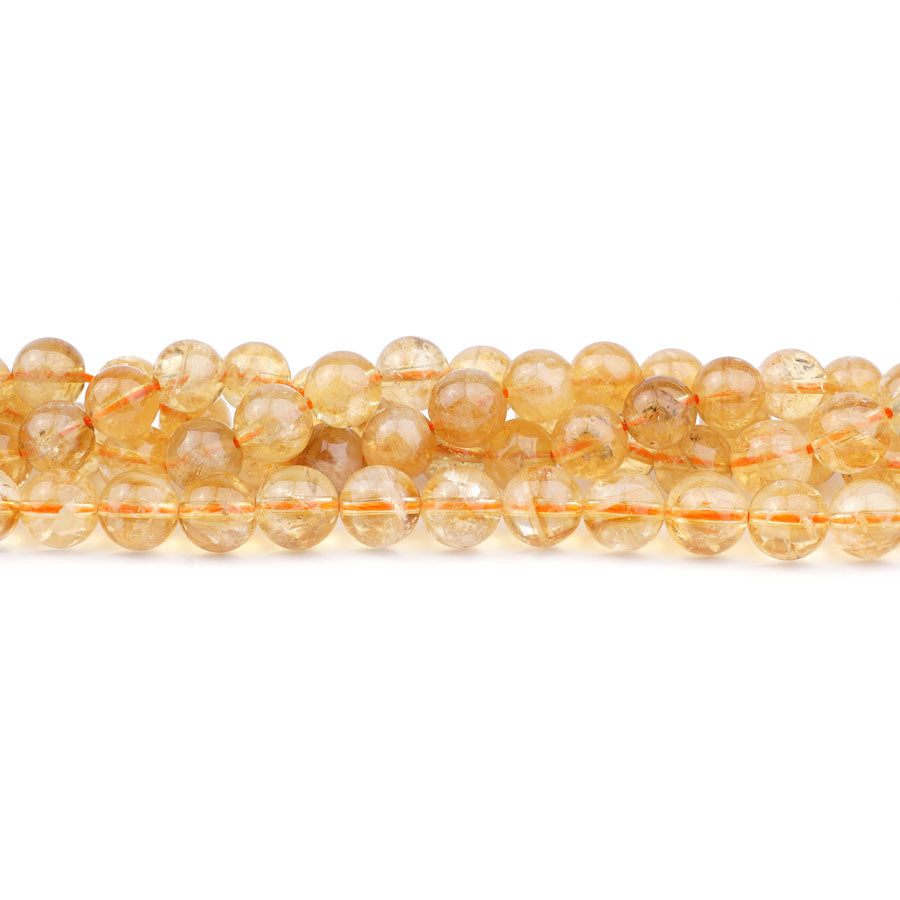 Citrine 8mm Round A Grade - Limited Editions - Goody Beads