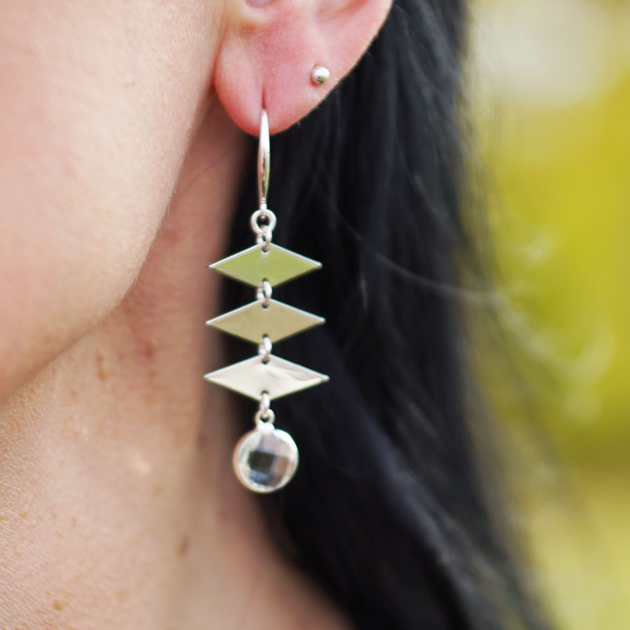 DIY Geometric Silver Earring Party - Goody Beads
