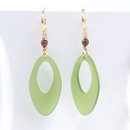 INSTRUCTIONS for DIY Retro Avocado with Gold Hoop Earrings - Goody Beads