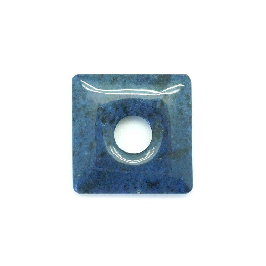 Dumortierite  40mm Square Donut - Pendant