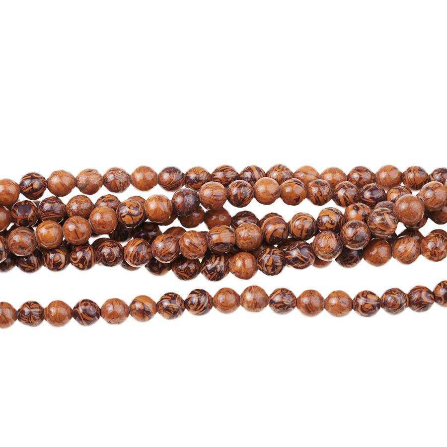 Elephant Skin Jasper 6mm Round 15-16 Inch