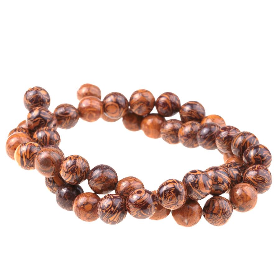 Elephant Skin Jasper 8mm Round 15-16 Inch