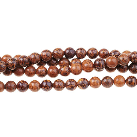 Elephant Skin Jasper 8mm Round 15-16 Inch