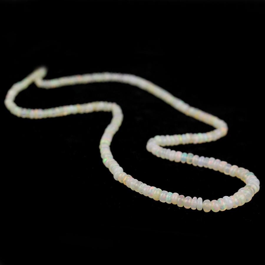 Ethiopian Opal 4-6mm Graduated Rondelle- Crème Color A-Grade 15-16 Inch