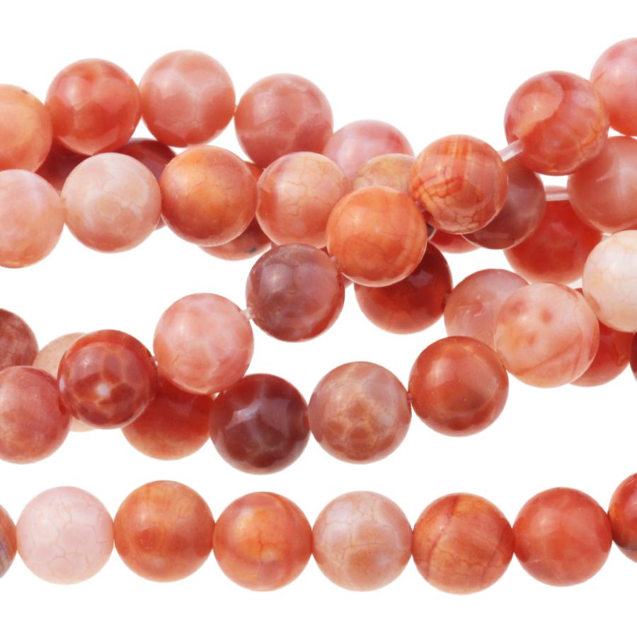 Fire Agate 6mm Round 15-16 Inch