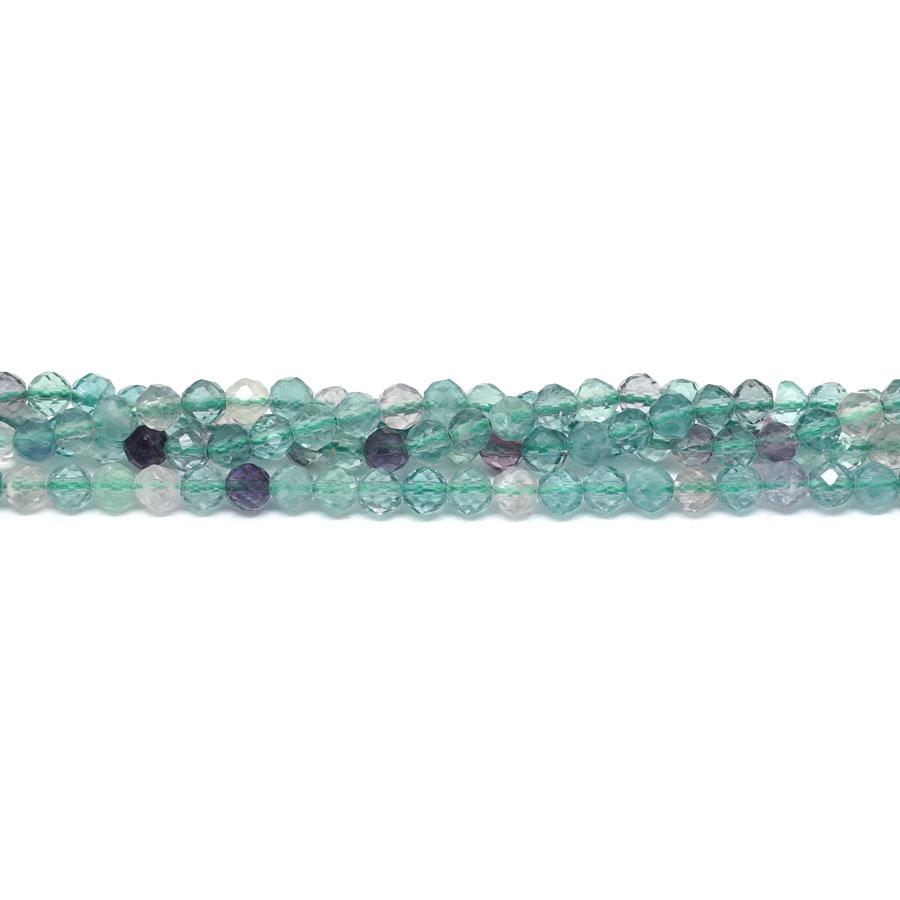 Fluorite Faceted, AA-Grade, 3mm Round - 15-16 Inch