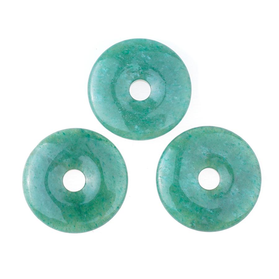 Green Aventurine 40mm Donut Pendant - Goody Beads