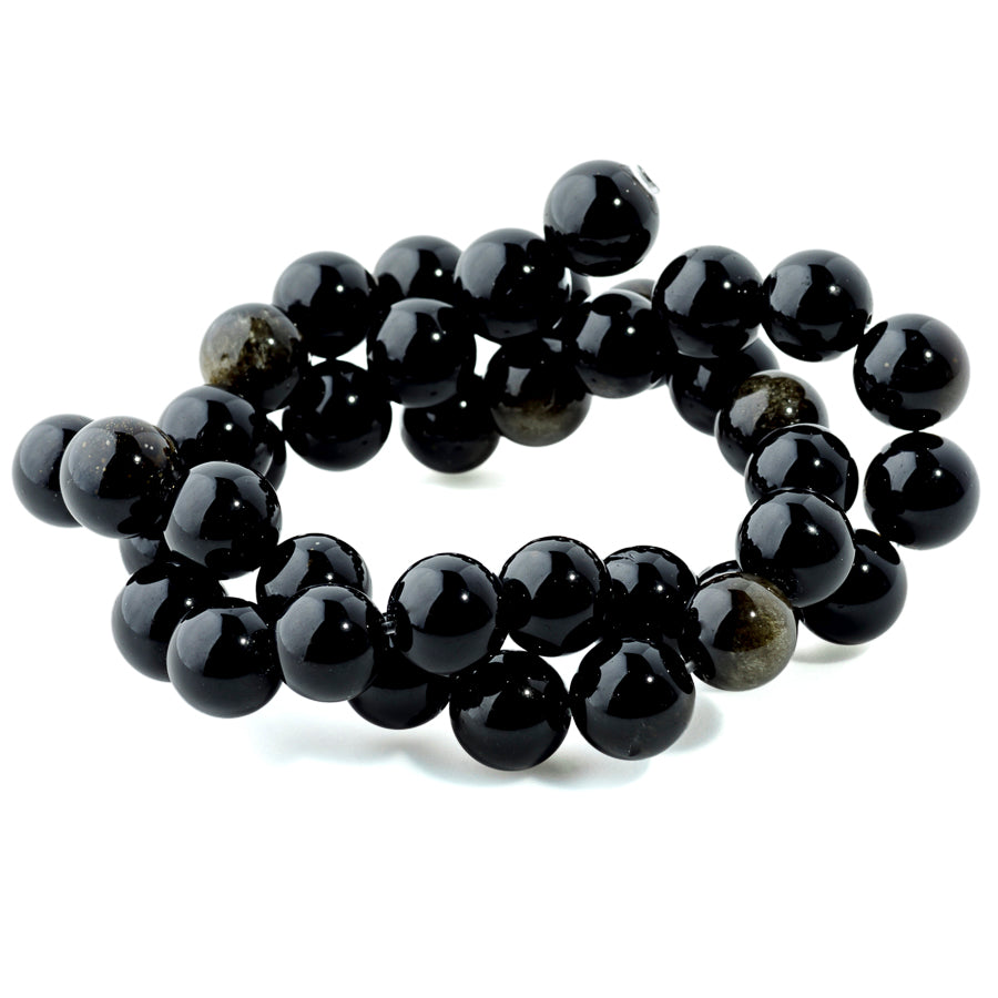 Golden Obsidian 10mm Round - 15-16 Inch