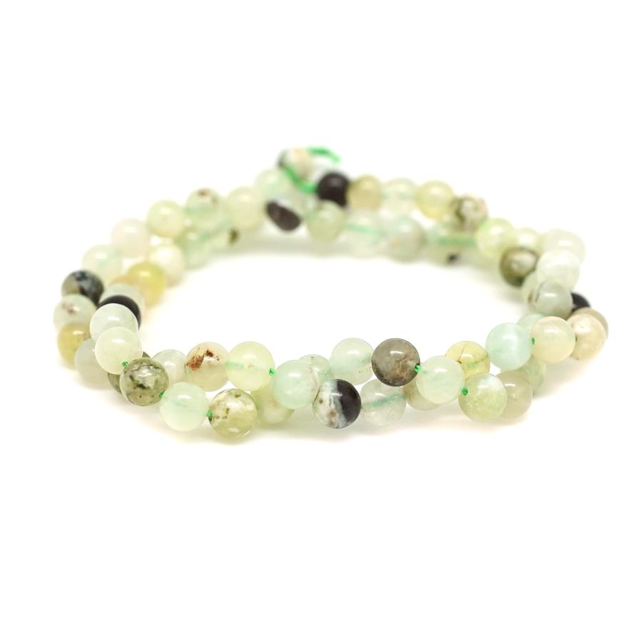 Green Snake Skin Jade 6mm Round - 15-16 Inch