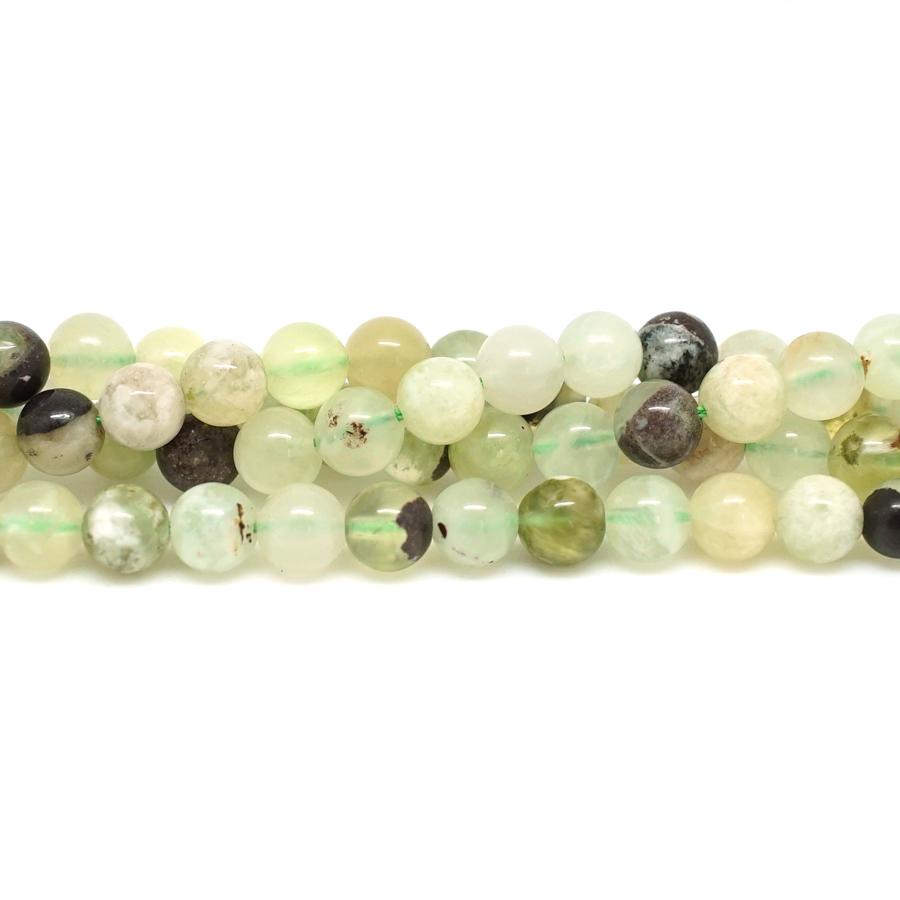 Green Snake Skin Jade 6mm Round - 15-16 Inch