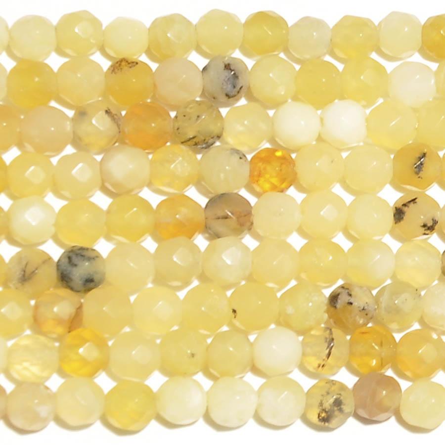 Honey Opal 4mm Faceted Round