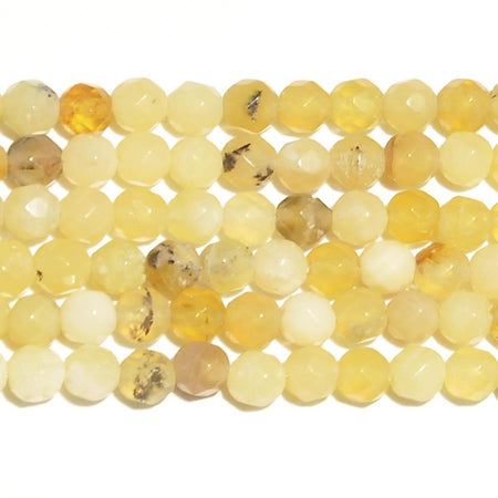 Honey Opal 4mm Faceted Round