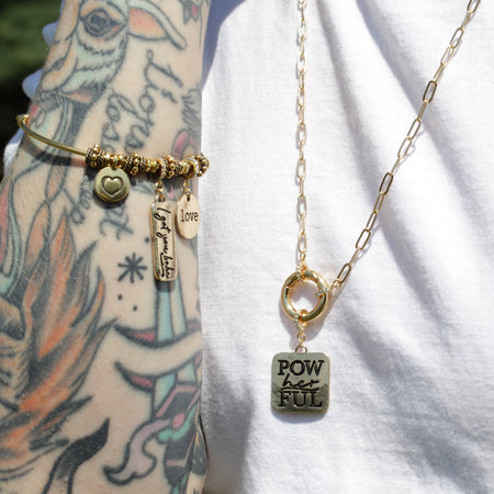 INSTRUCTIONS for DIY PowHERful Bracelet and Necklace Duo - Gold - Goody Beads