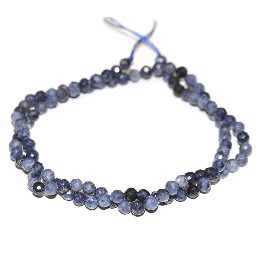 Blue Sapphire 4mm Faceted Round 15-16 Inch