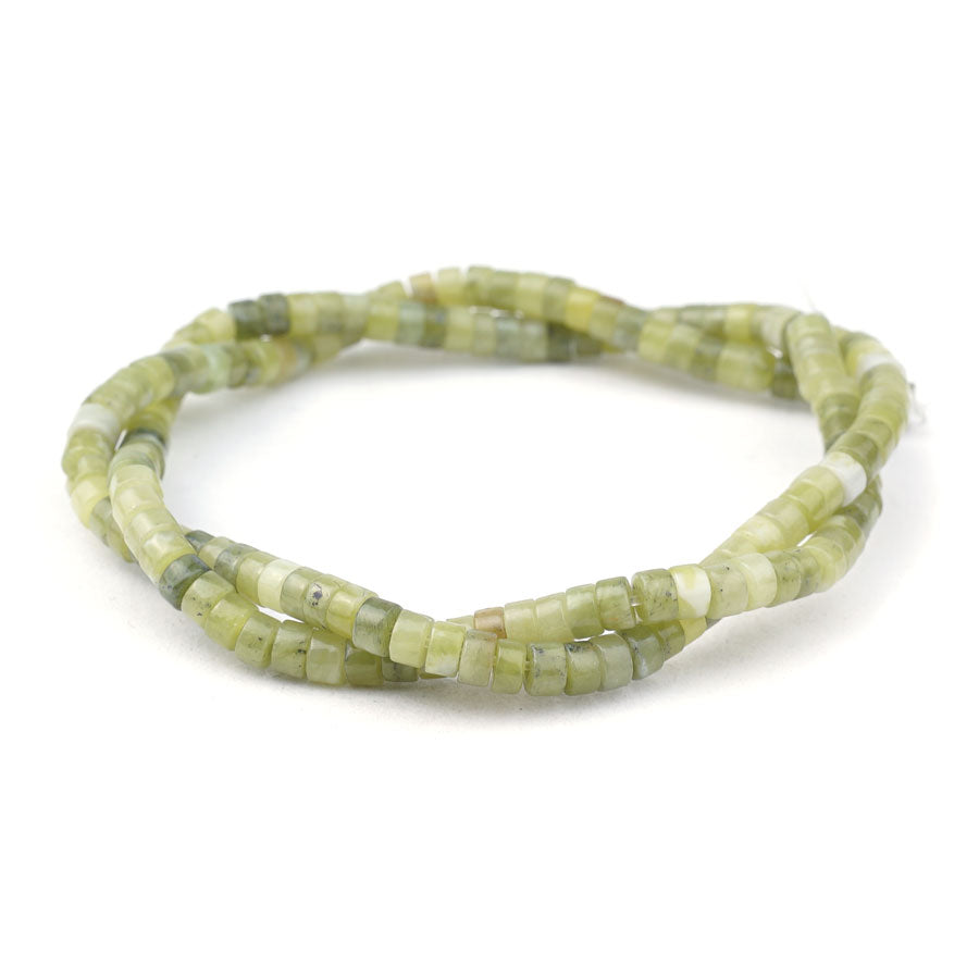 2X4mm BC Jade Natural Heishi - Limited Editions - Goody Beads