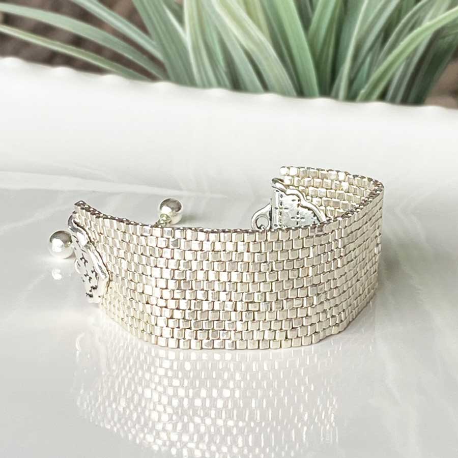 The Loft Adjustable Cuff Bracelet Kit - Silver - Goody Beads