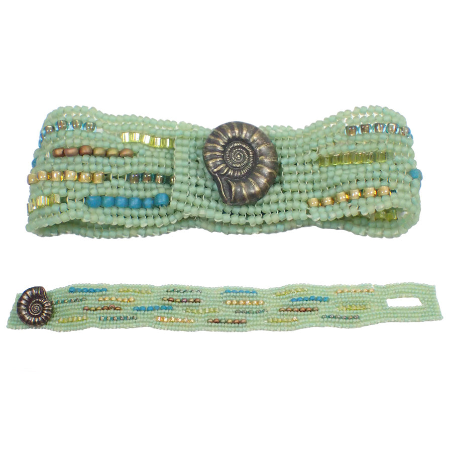 Lighthouse Ndebele Cuff Bracelet Kit by Glass Garden Beads