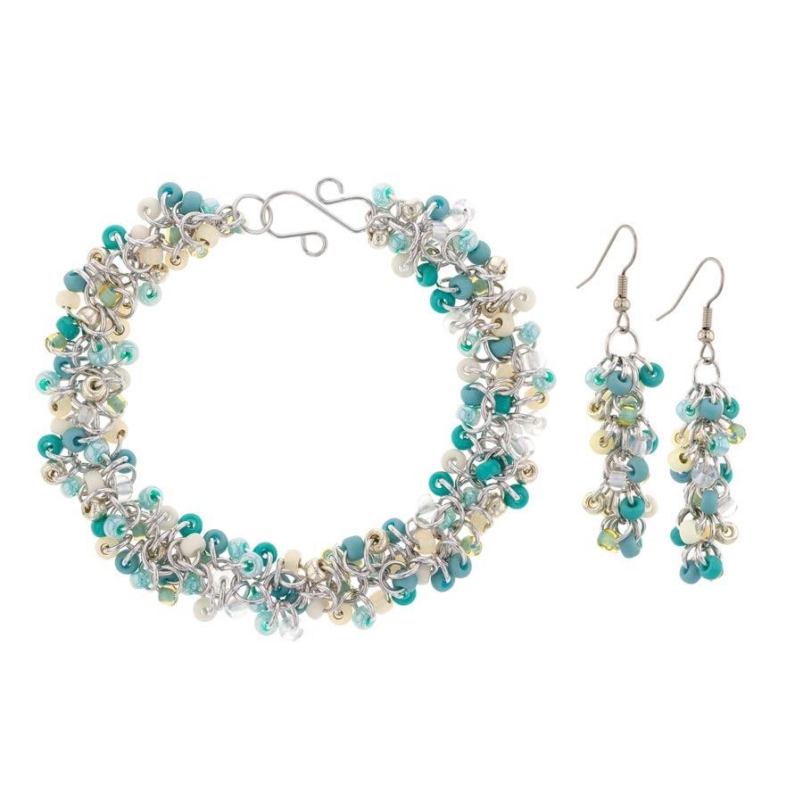 Serenity Shaggy Loops Bracelet & Earring Kit - Goody Beads