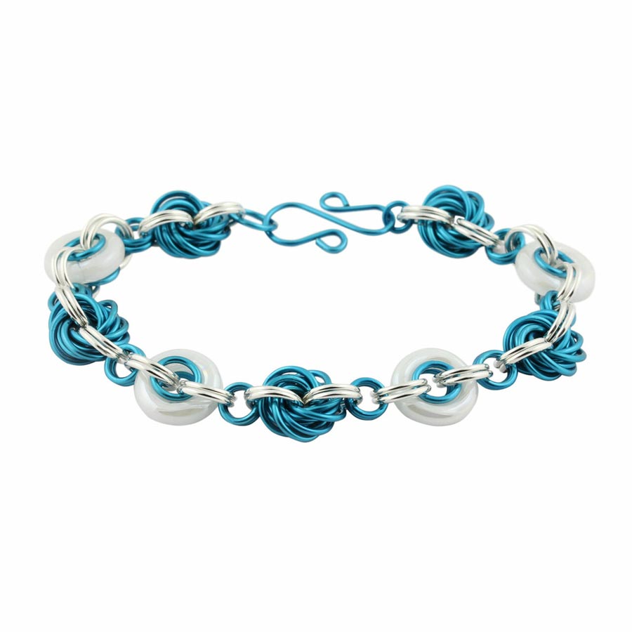 Pacific Opal Inspiral Chain Maille Bracelet Kit - Goody Beads