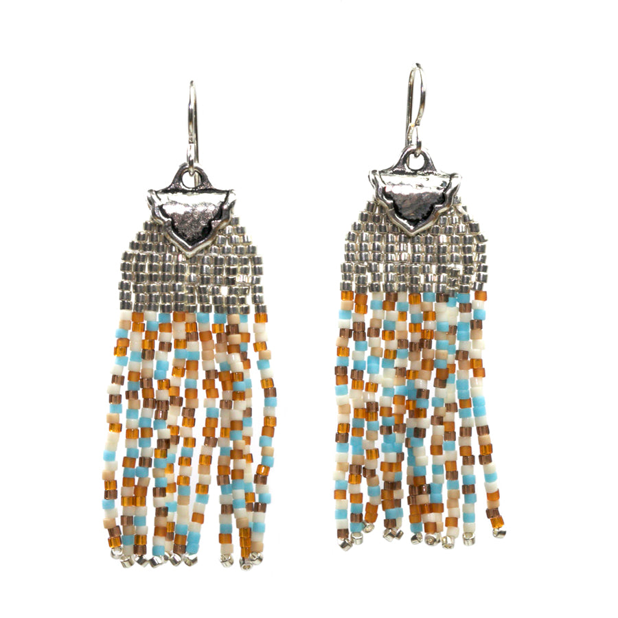 The Arcadia Fringe Earrings - Robins Nest - Goody Beads