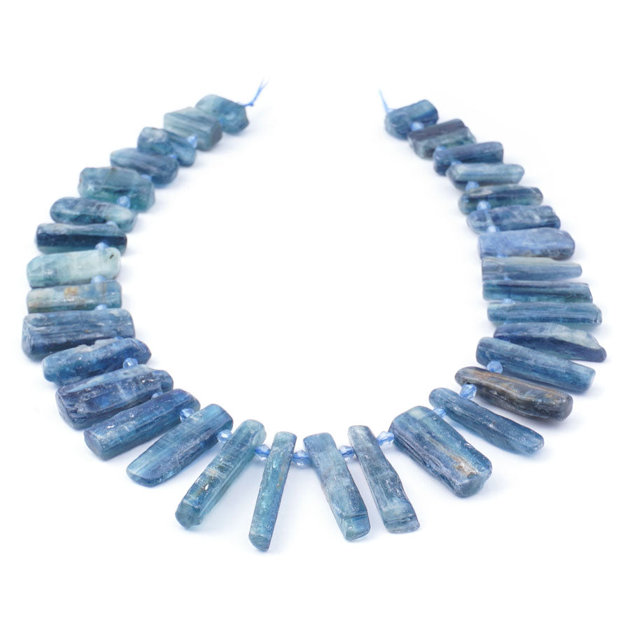 Blue Kyanite 10X20-40mm Teeth Dark Blue Top Drill - Limited Editions - Goody Beads