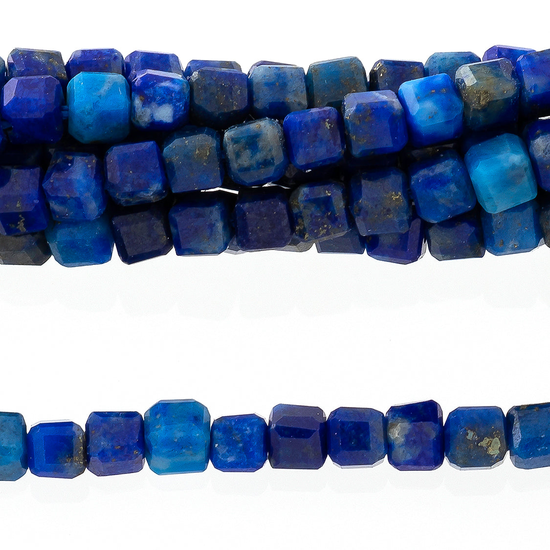 Lapis 2mm Cube Table Cut AA Grade - 15-16 Inch - Goody Beads