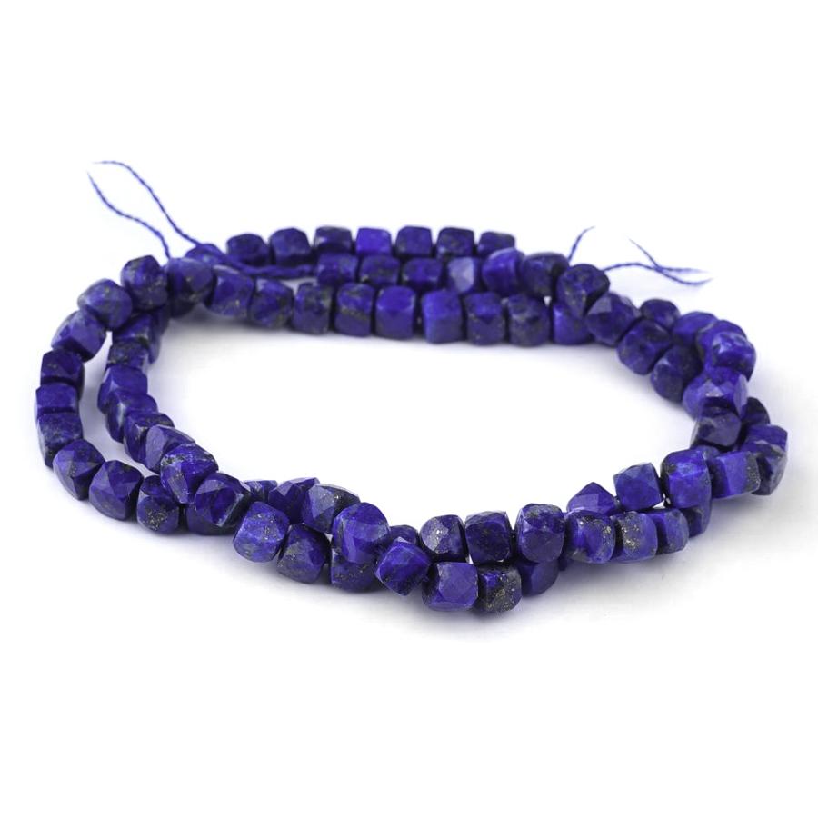 Lapis Faceted 4-5mm Cube - 15-16 Inch