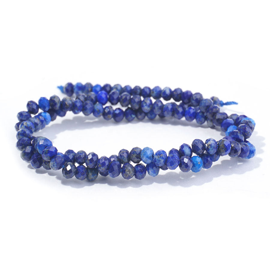 Lapis 4mm Rondelle Faceted AA Grade - 15-16 Inch - Goody Beads