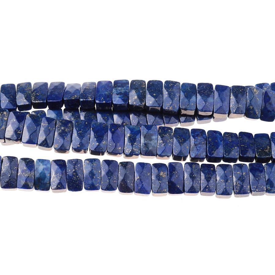 Lapis 5x10 Faceted Double Drill 8-Inch