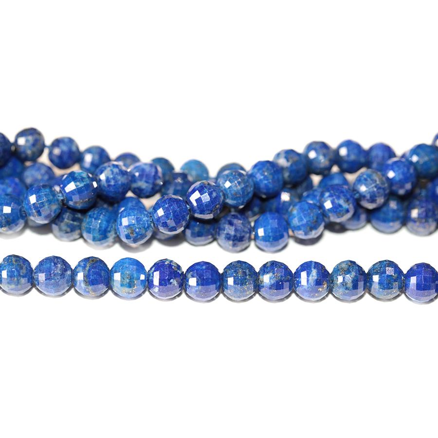 Lapis 6mm Diamond Cut Disco Round 15-16 Inch