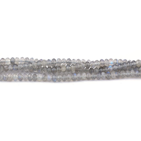 Labradorite 3x4mm Diamond Cut Rondelle - Limited Editions - Goody Beads