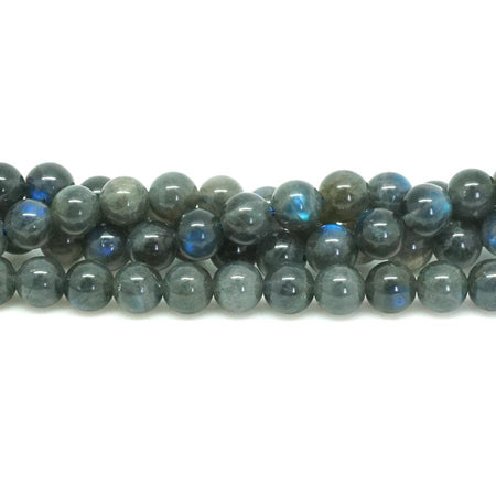 DARK Labradorite AA Grade 6mm Round 15-16 Inch