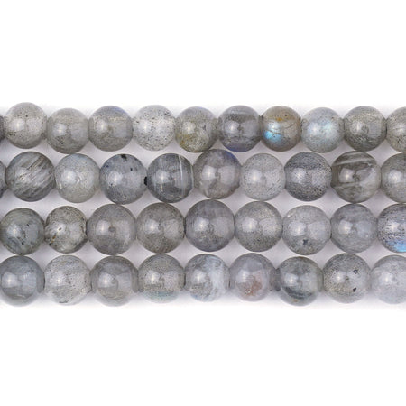 6mm Labradorite Natural Round Large Hole A Grade - Large Hole Beads - Goody Beads