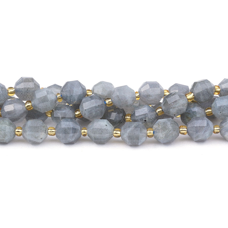 Labradorite 8mm Natural Energy Prism Faceted - 15-16 Inch - Goody Beads