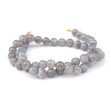 Labradorite 8mm Round Orange Flash - 15-16 Inch - Goody Beads