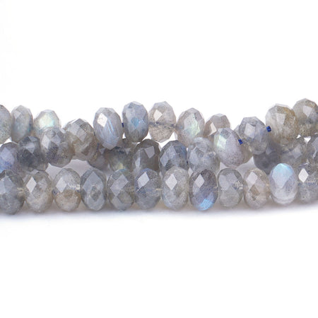 Labradorite 8mm Rondelle Faceted AA Grade - Limited Editions - Goody Beads