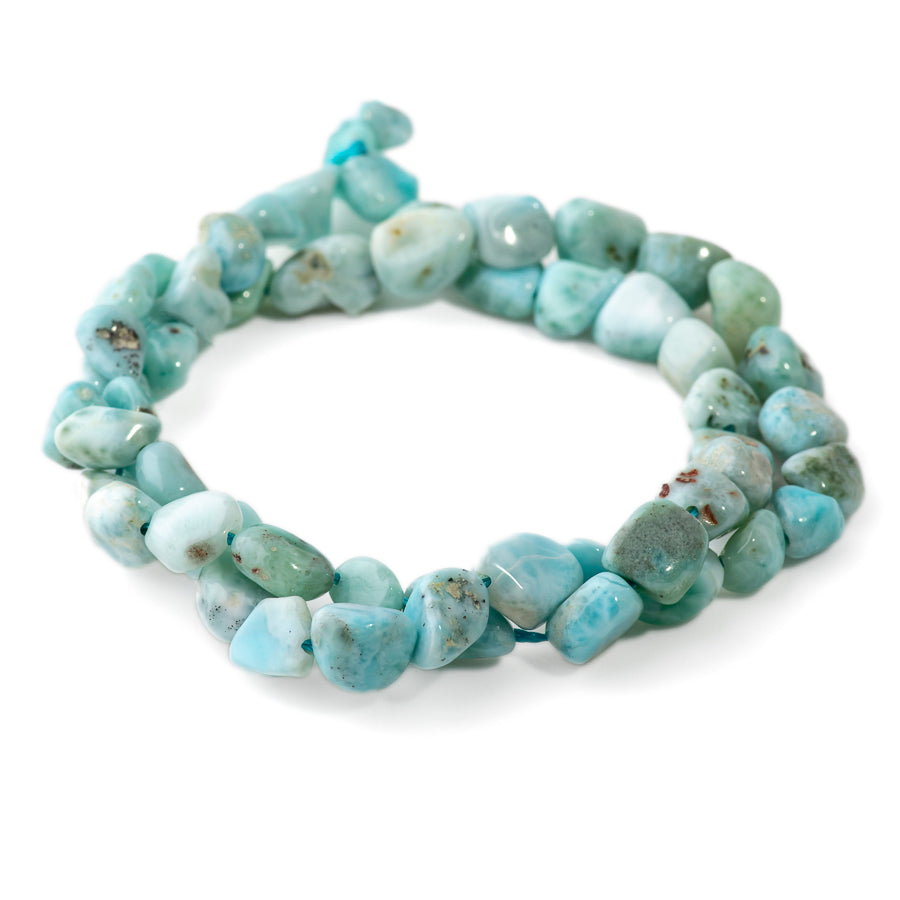 Larimar 7x9-8x10mm Pebble - 15-16 Inch