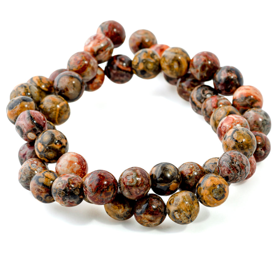 Leopard Skin Jasper 8mm Round - 15-16 Inch