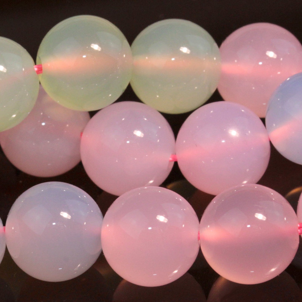 Multi-Colored Chalcedony 10mm Round (Heated) 15-16 Inch